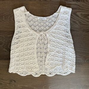 Cream Lace Women's Top
